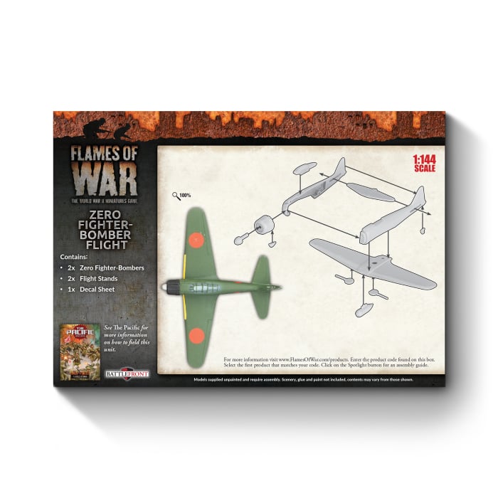 Flames of War: Zero Fighter-Bomber Flight (JBX18)