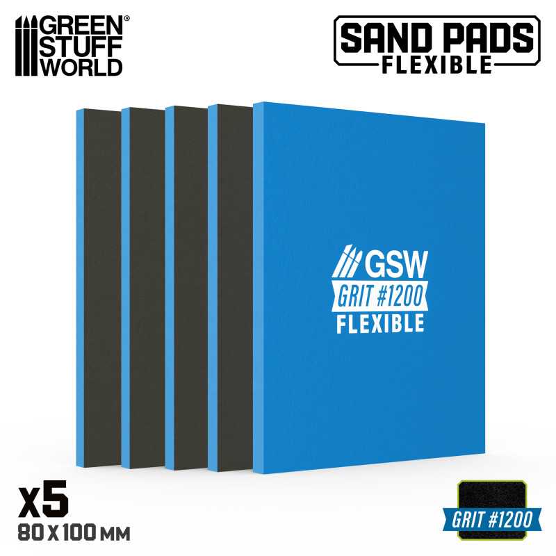 Flexible Sanding Pads 1200 grit (Green Stuff World)