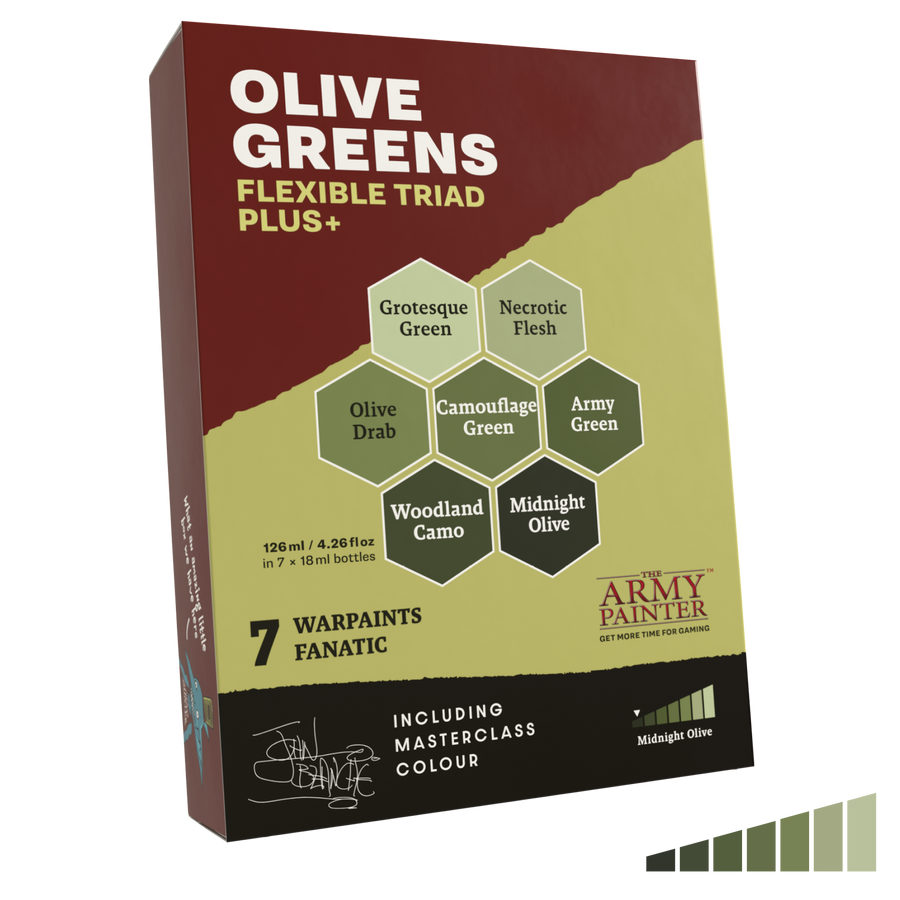 Flexible Triad PLUS+: Olive Greens (The Army Painter) (WP8091P)