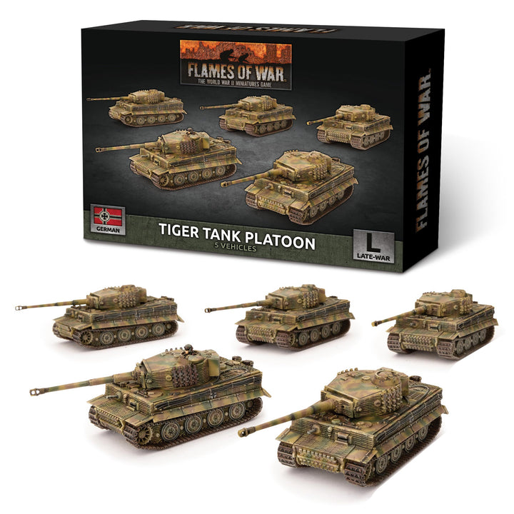 Flames of War: Tiger Heavy Tank Platoon (x5 Plastic) (GBX140)