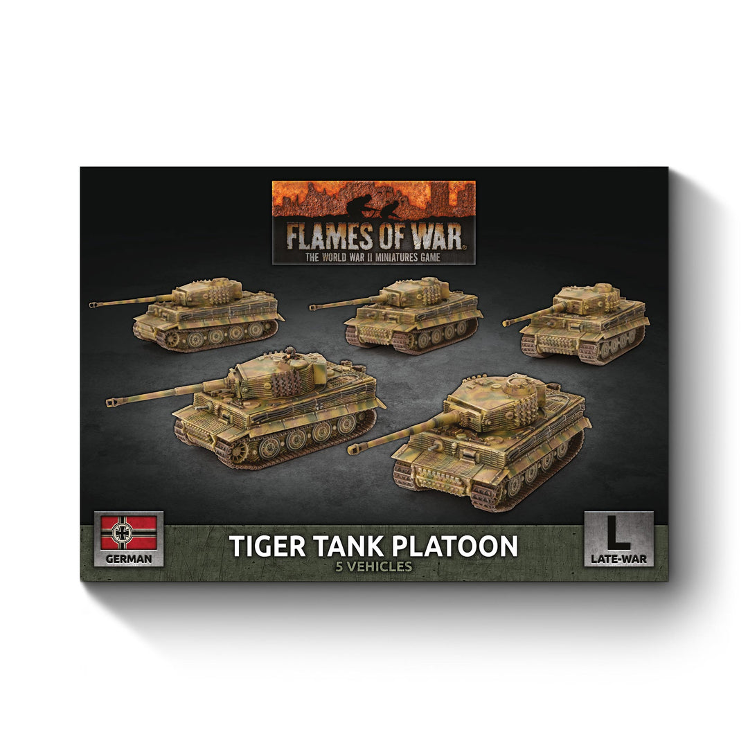 Flames of War: Tiger Heavy Tank Platoon (x5 Plastic) (GBX140)