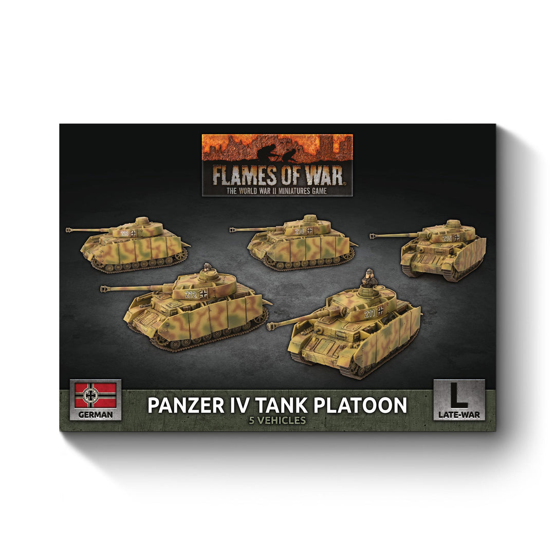 Flames of War: Panzer IV Platoon (x5 Plastic) (GBX142)
