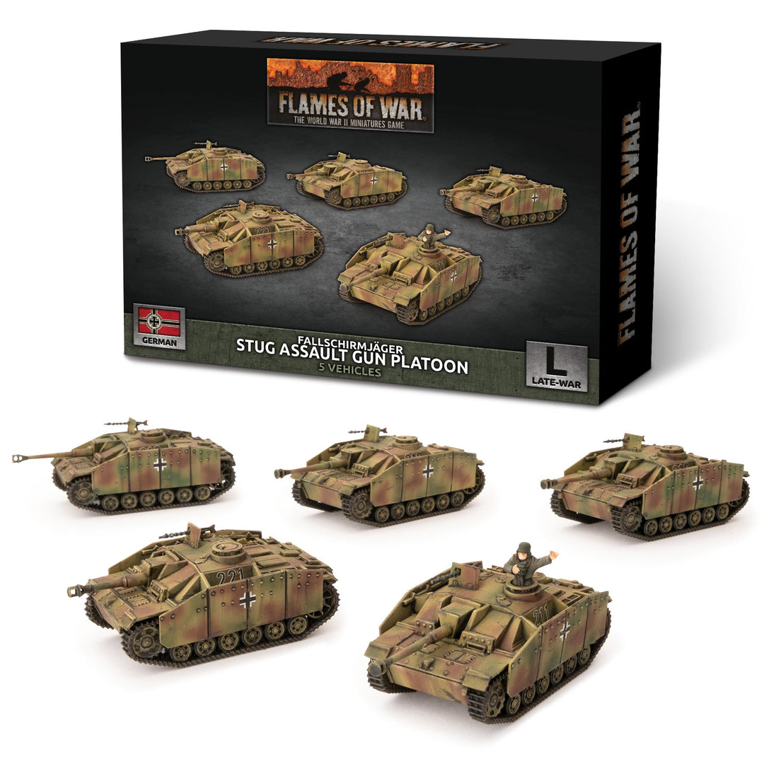 Flames of War: StuG (Late) Assault Gun Platoon (x5 Plastic) (GBX143)