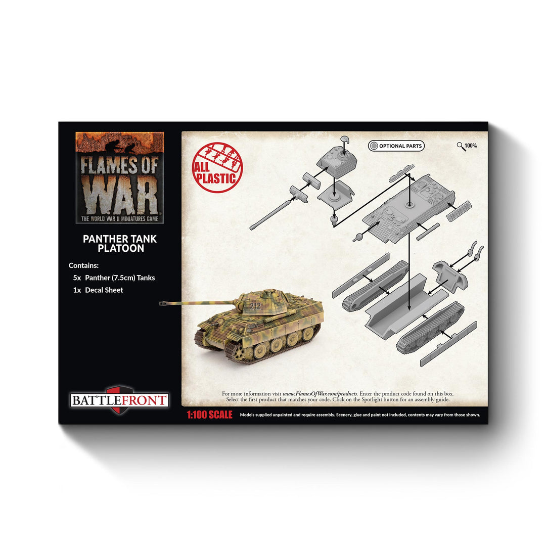 Flames of War: Panther A (Early) (x5 Plastic) (GBX161)