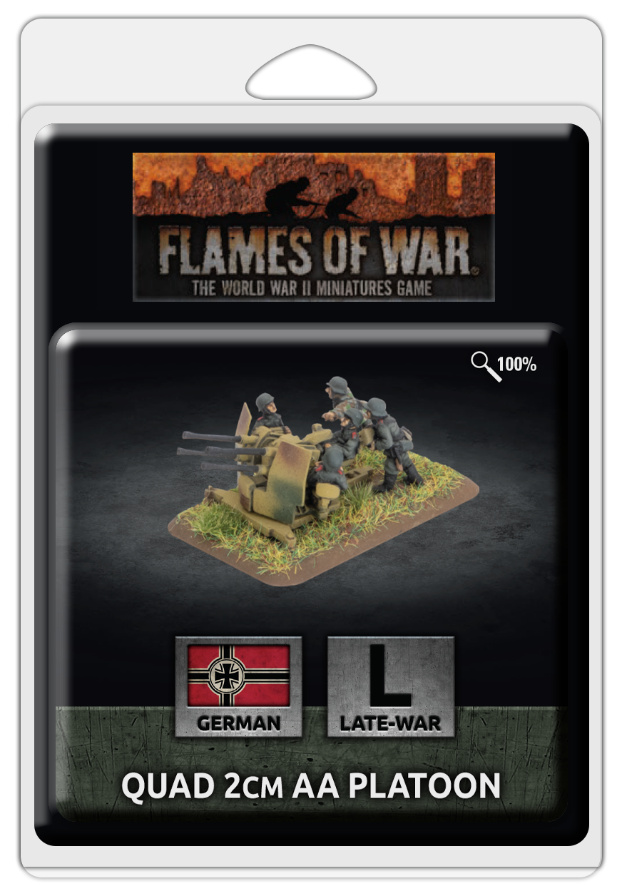 Flames of War: Quad 2cm AA Platoon (x3) (GE536)