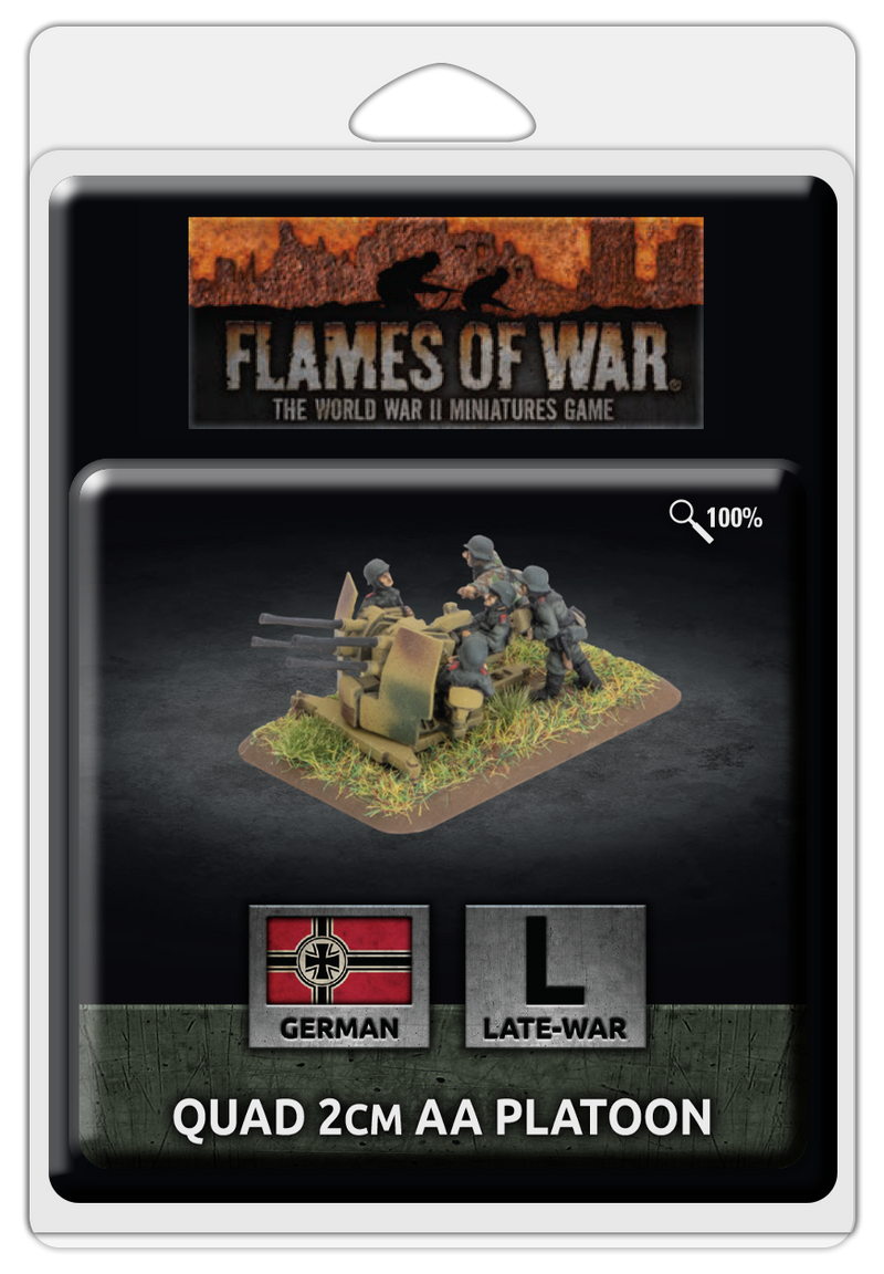 Flames of War: Quad 2cm AA Platoon (x3) (GE536)