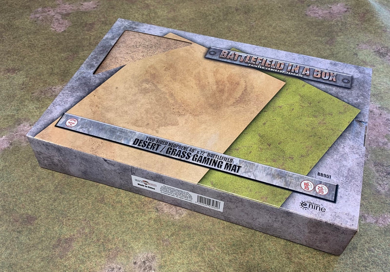 Battlefield in a Box: Gaming Mat - Grassland/Desert (72"x48" / 180x120 cm) (BB951)