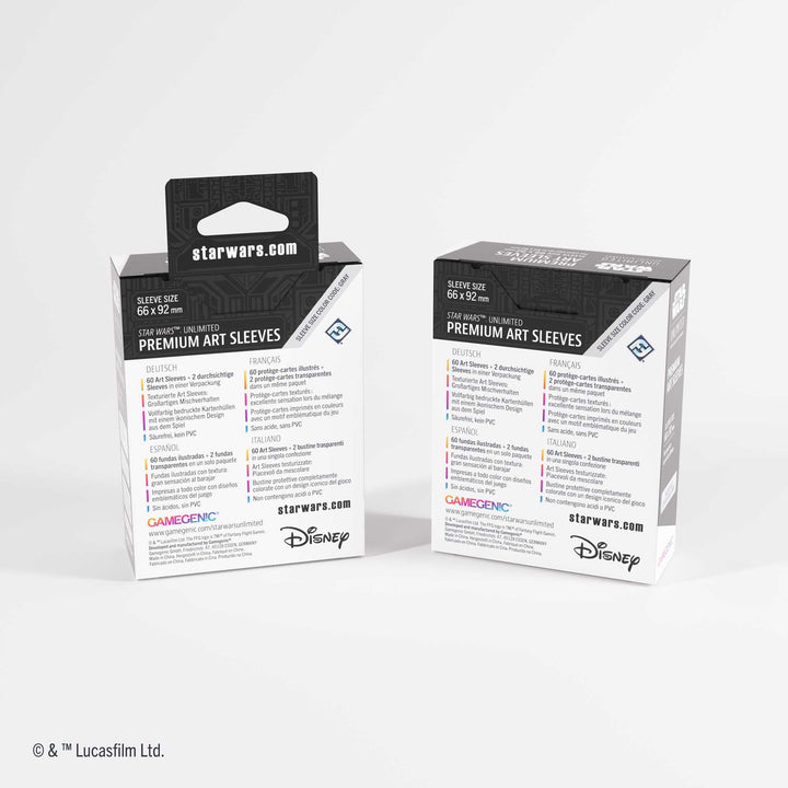 Gamegenic Star Wars: Unlimited Premium Art Sleeves - Card Back White
