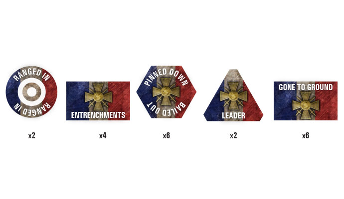 Great War: French Token Set (GTK04)