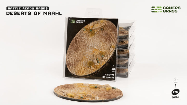 GamersGrass Deserts of Maahl Bases, Oval 170mm (x1)