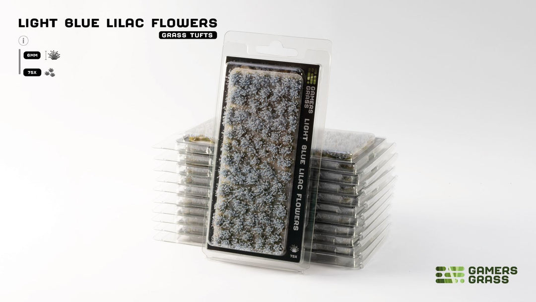 GamersGrass Light Blue Lilac Flowers