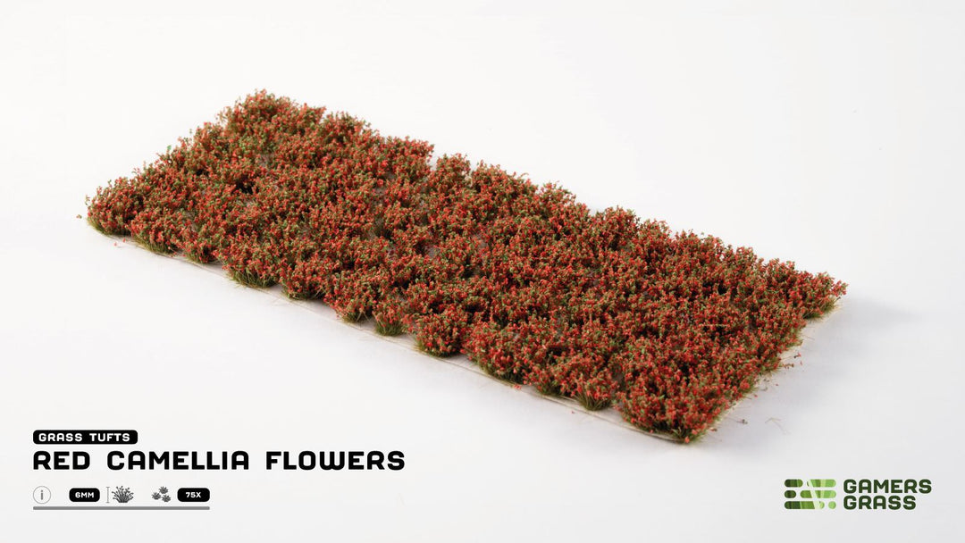 GamersGrass Red Camellia Flowers