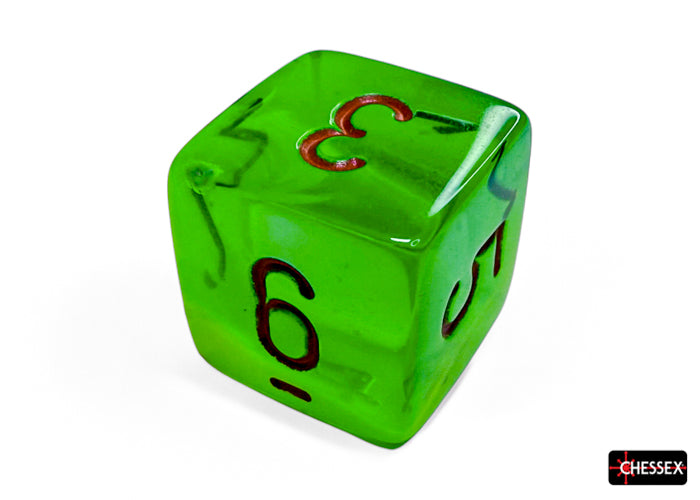 Gemini Plasma Green-Teal/orange Luminary Polyhedral 7-Dice Set (Chessex) (26470)