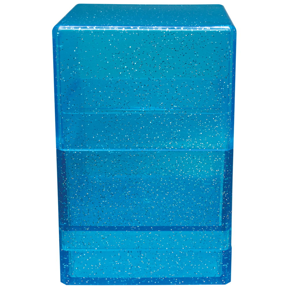 Glitter Satin Tower Deck Box - Blue (Ultra PRO)