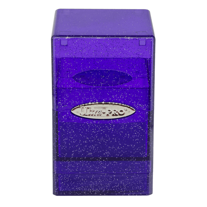 Glitter Satin Tower Deck Box - Purple (Ultra PRO)