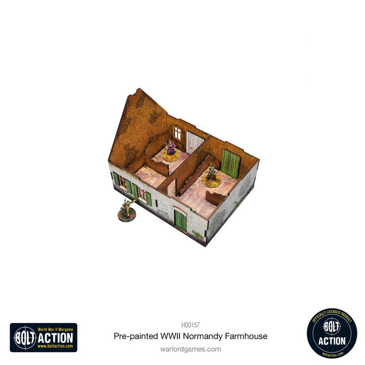 Bolt Action: Pre-painted WWII Normandy Farmhouse