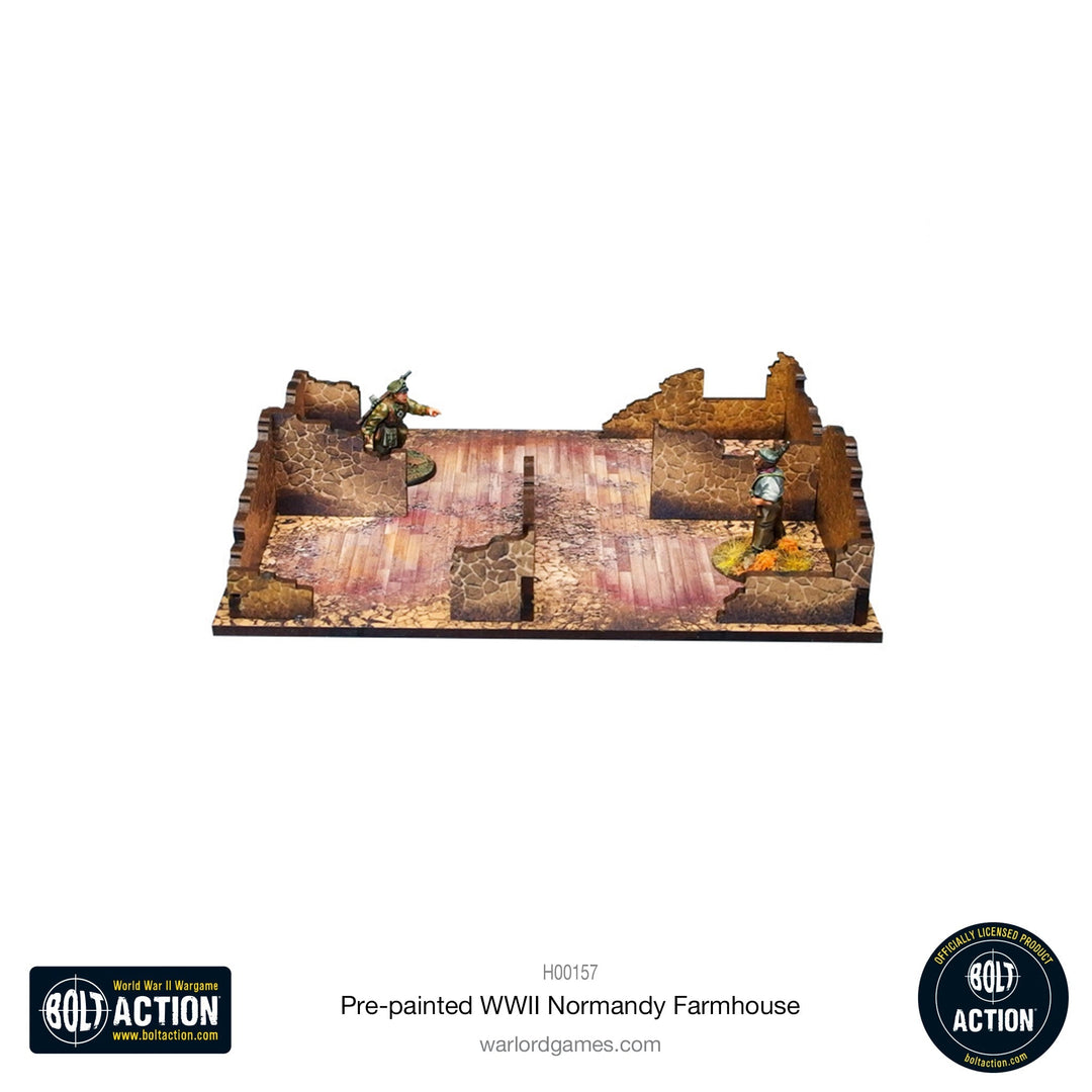 Bolt Action: Pre-painted WWII Normandy Farmhouse