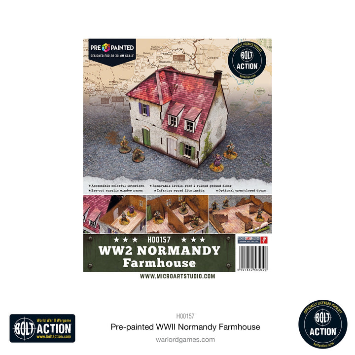 Bolt Action: Pre-painted WWII Normandy Farmhouse