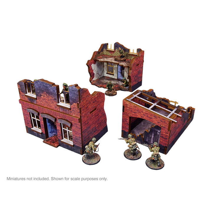 Pre-Painted WW2 Ostfront Stalingrad Small House (with garage)