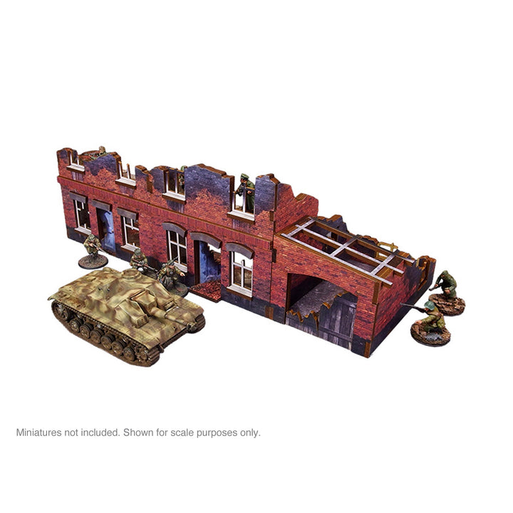 Pre-Painted WW2 Ostfront Stalingrad Small House (with garage)