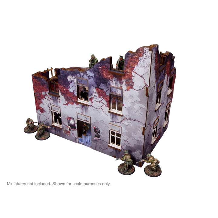Pre-Painted WW2 Ostfront Stalingrad Apartment Block Front