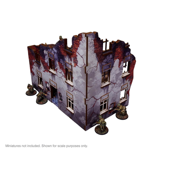 Pre-Painted WW2 Ostfront Stalingrad Apartment Block Front