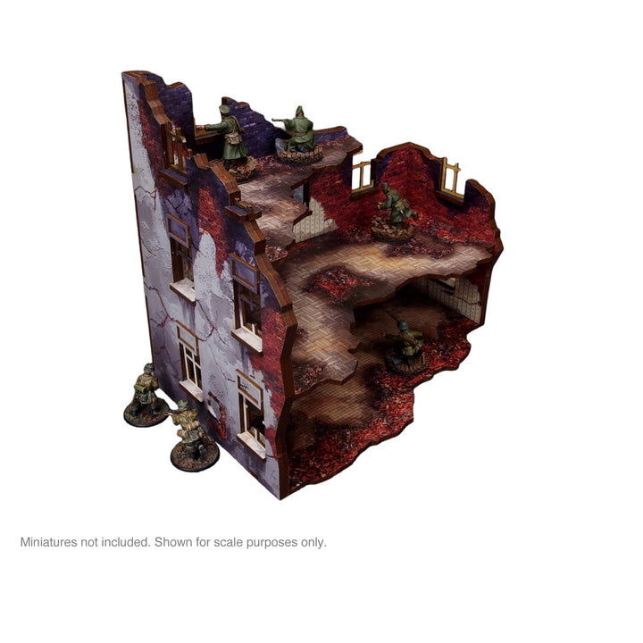 Pre-Painted WW2 Ostfront Stalingrad Apartment Block Front