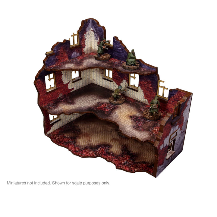 Pre-Painted WW2 Ostfront Stalingrad Apartment Block Front