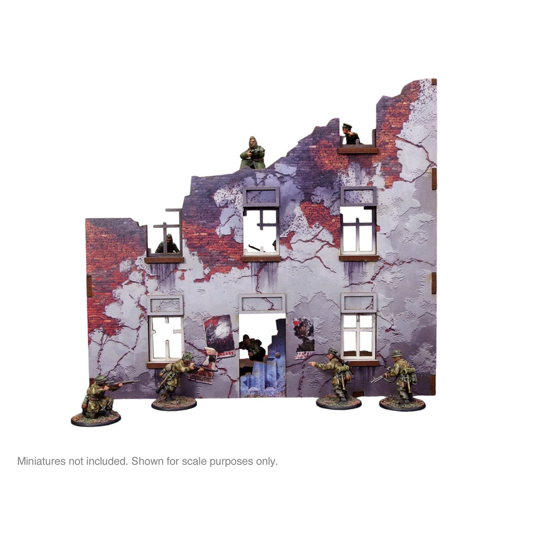 Pre-Painted WW2 Ostfront Stalingrad Apartment Block Front