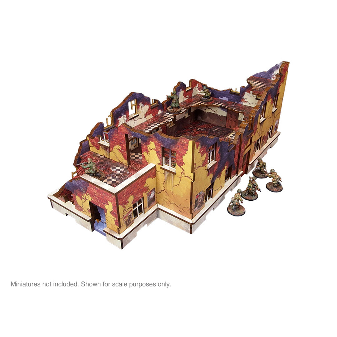 Pre-Painted WW2 Ostfront Stalingrad School Left (with balcony)