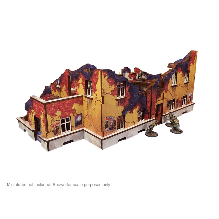 Pre-Painted WW2 Ostfront Stalingrad School Left (with balcony)