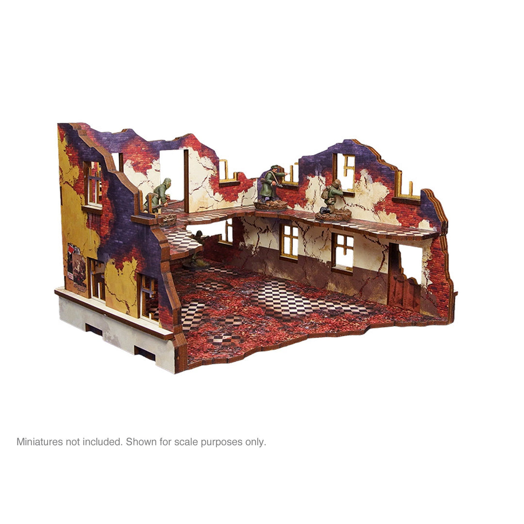 Pre-Painted WW2 Ostfront Stalingrad School Left (with balcony)