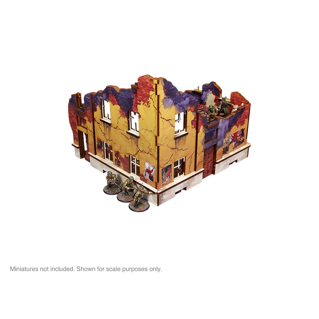 Pre-Painted WW2 Ostfront Stalingrad School Right (with 3rd floor)