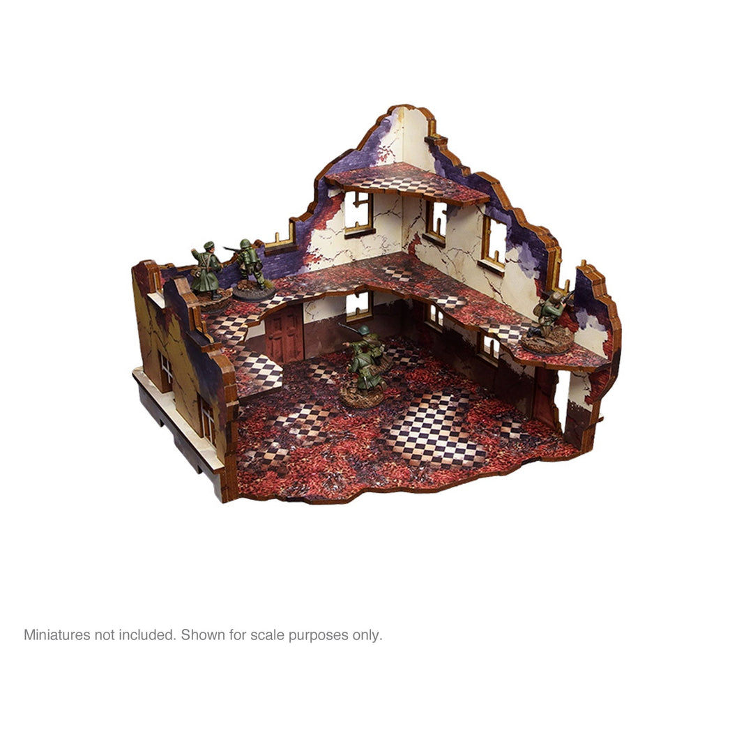 Pre-Painted WW2 Ostfront Stalingrad School Right (with 3rd floor)