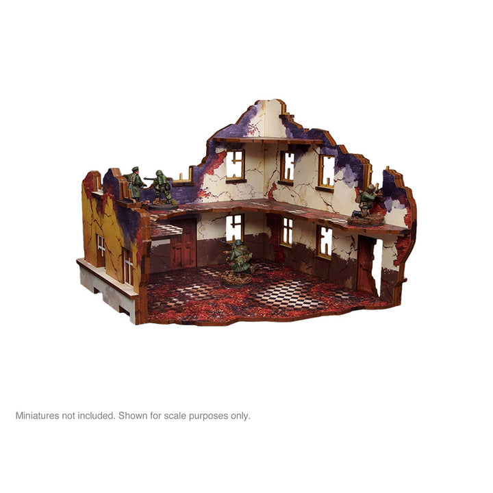 Pre-Painted WW2 Ostfront Stalingrad School Right (with 3rd floor)