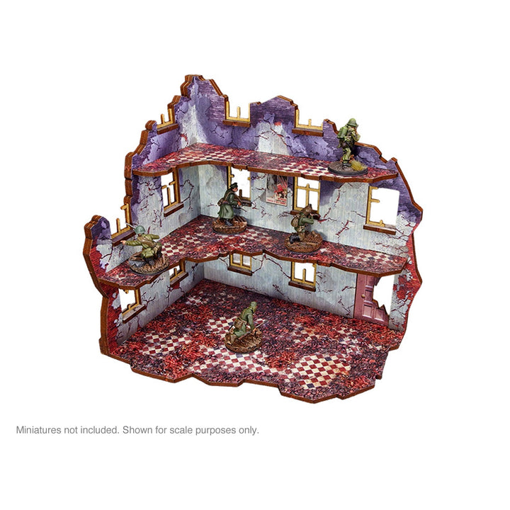 Pre-Painted WW2 Ostfront Stalingrad Univermag Left (with 3rd floor)