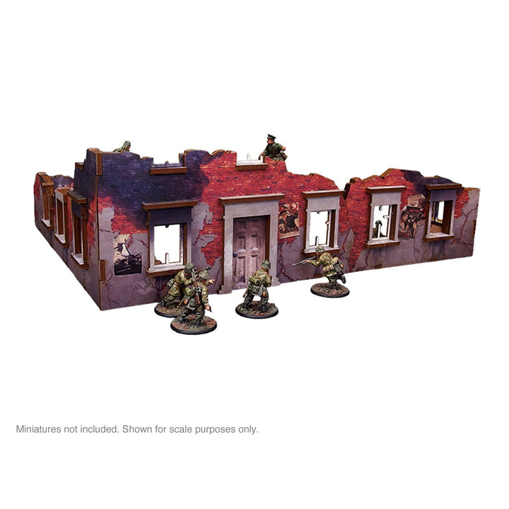 Pre-Painted WW2 Ostfront Stalingrad Ruined Building