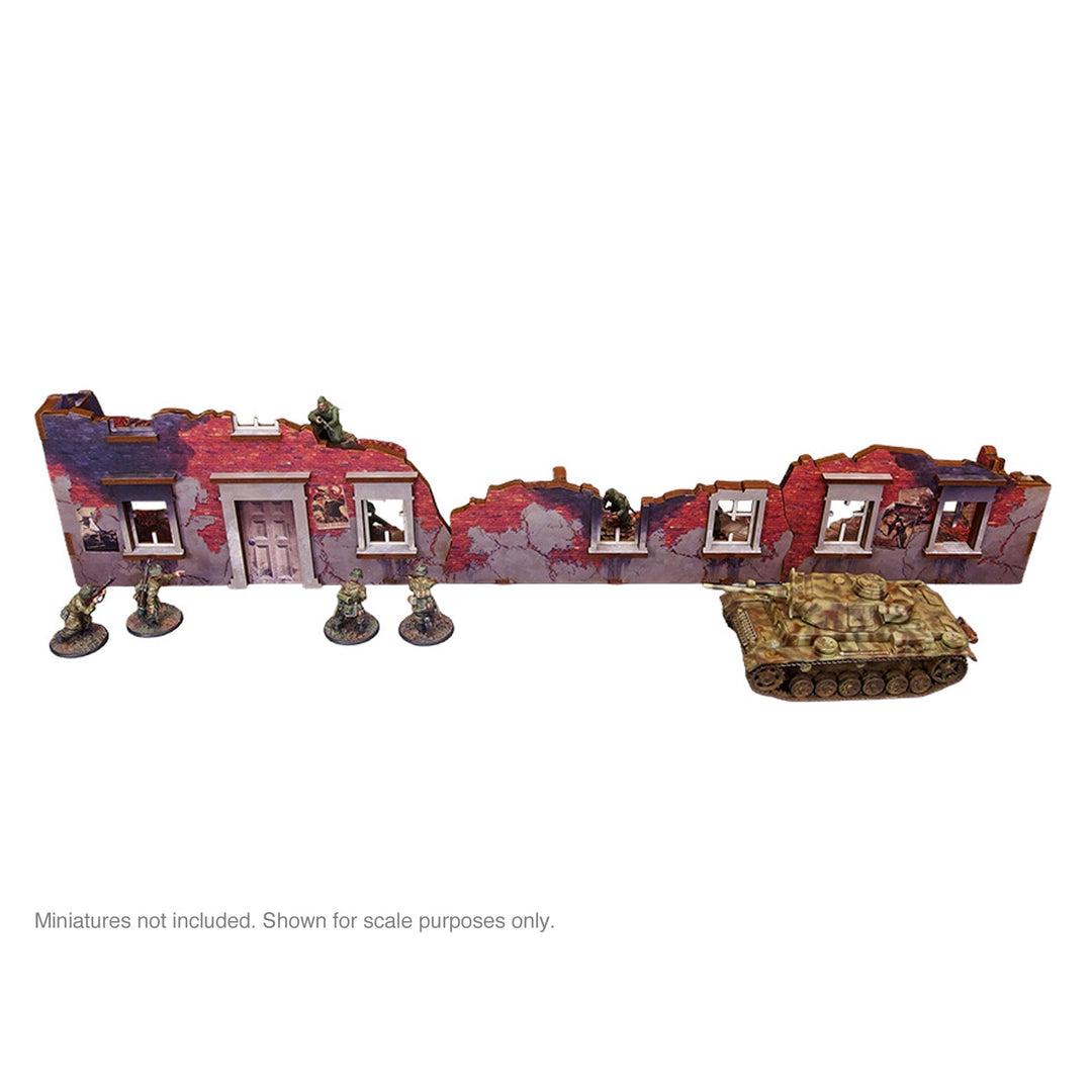 Pre-Painted WW2 Ostfront Stalingrad Ruined Building