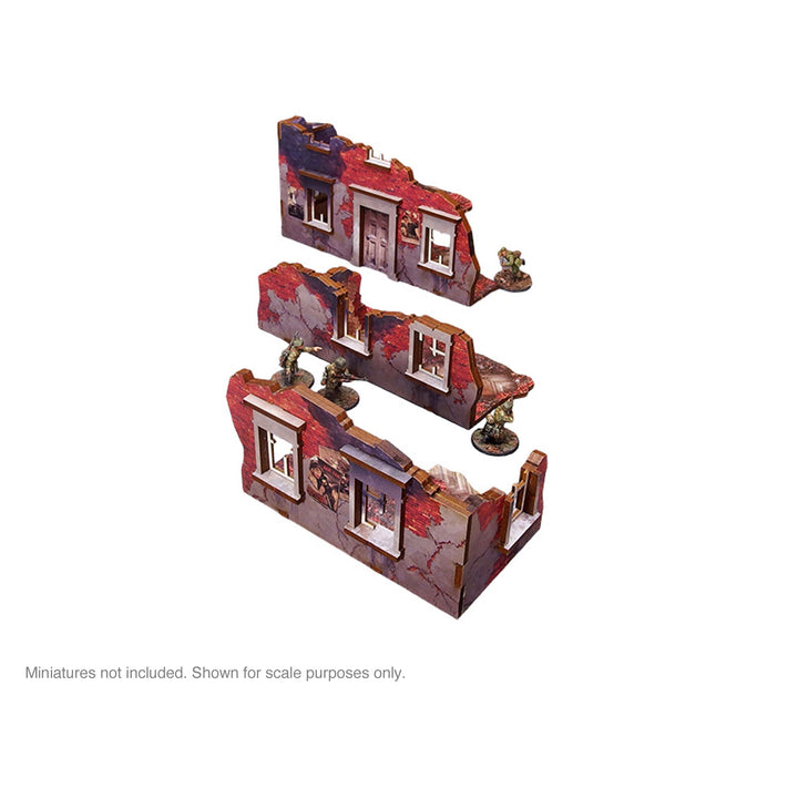 Pre-Painted WW2 Ostfront Stalingrad Ruined Building