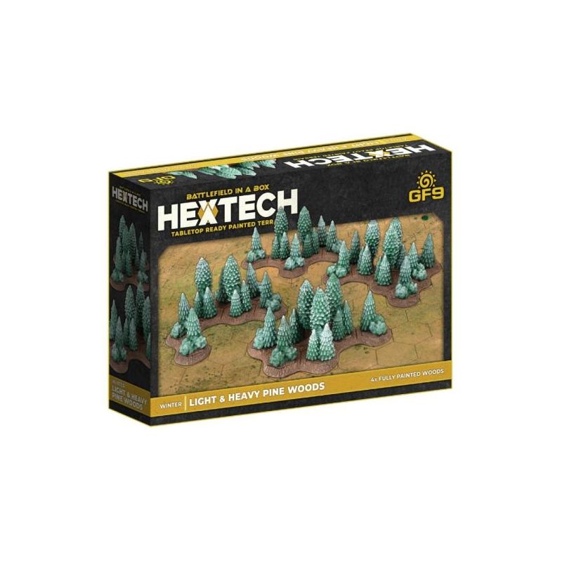 HexTech: Winter Light & Heavy Woods (x4 new bases) (HEXT34)