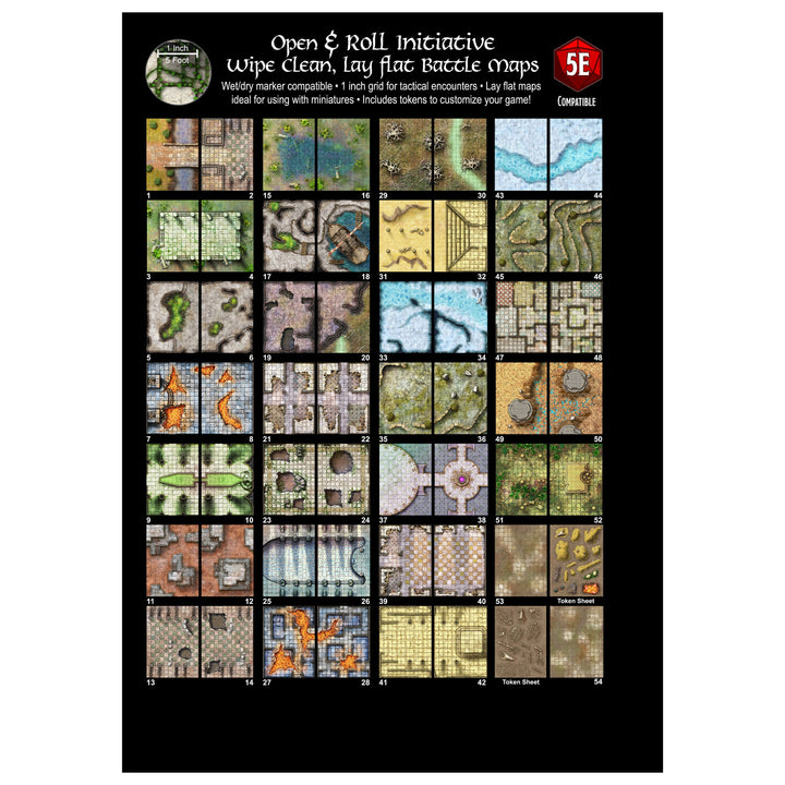 Giant Book of Battle Mats: Dragon Lairs & Dungeons (17x12")