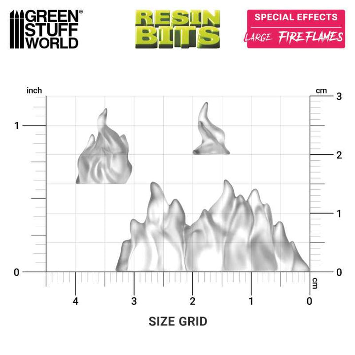 Large Fire Flames 1:48-1:35 (Green Stuff World)