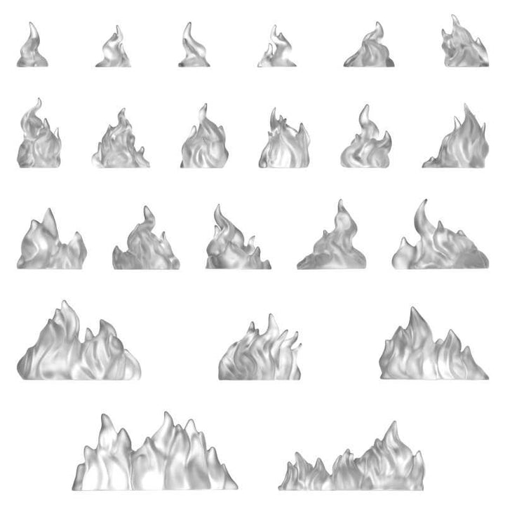 Large Fire Flames 1:48-1:35 (Green Stuff World)