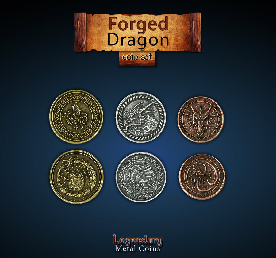 Legendary Metal Coins - Forged Dragon (Drawlab)