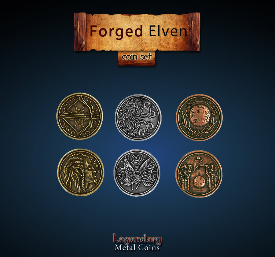 Legendary Metal Coins - Forged Elven (Drawlab)