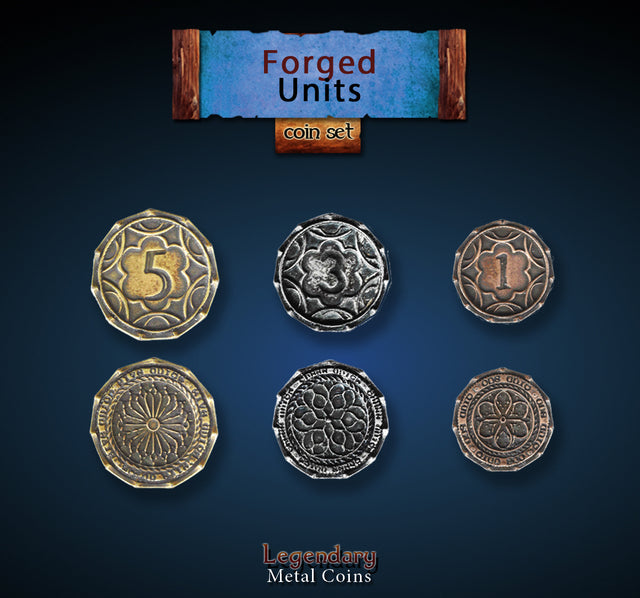 Legendary Metal Coins - Forged Unit Coin Set (Drawlab)