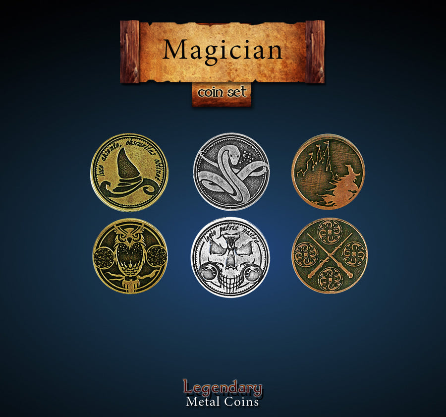 Legendary Metal Coins - Magician Coin Set (Drawlab)