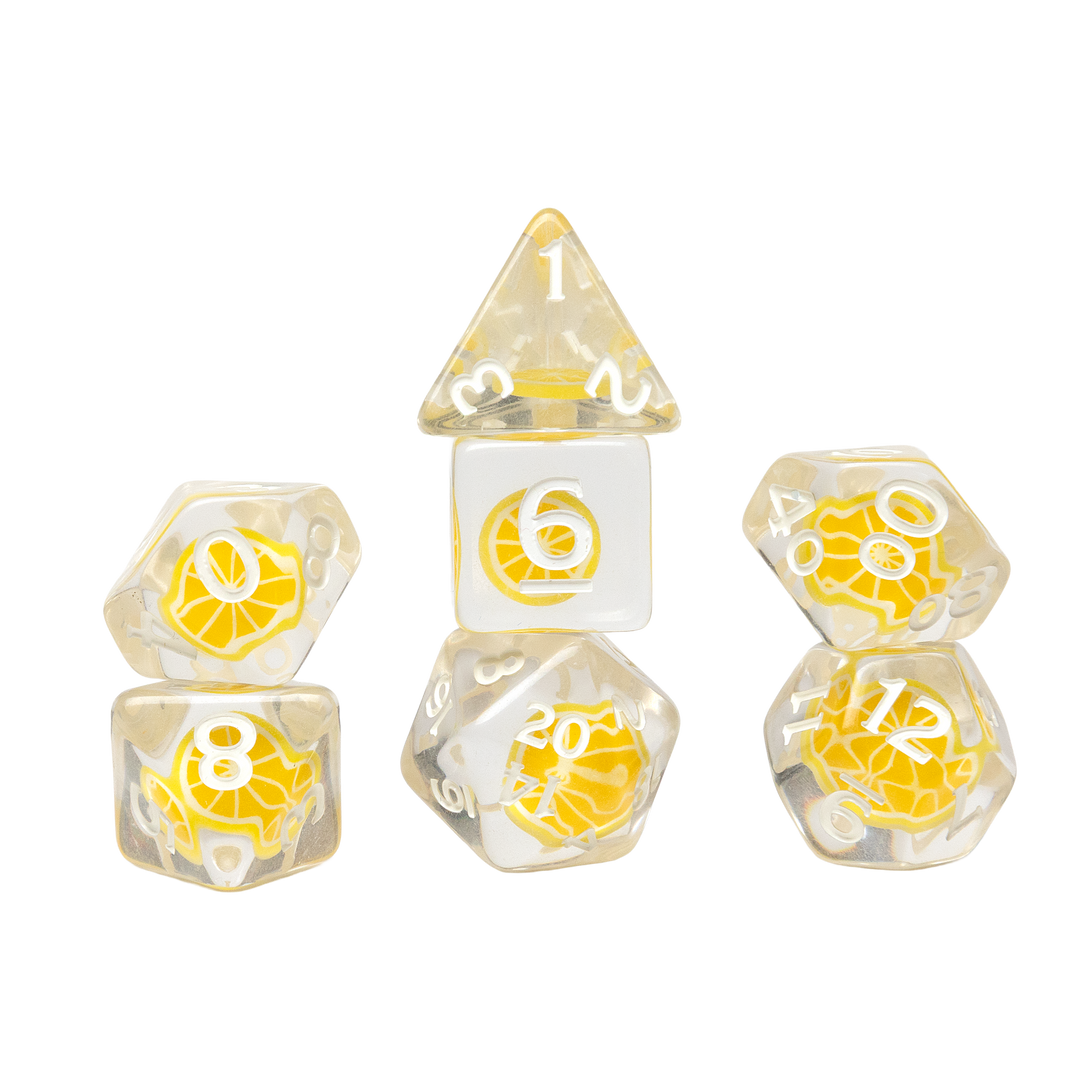 Fruit Slice Dice Set - Lemon (Sirius Dice)