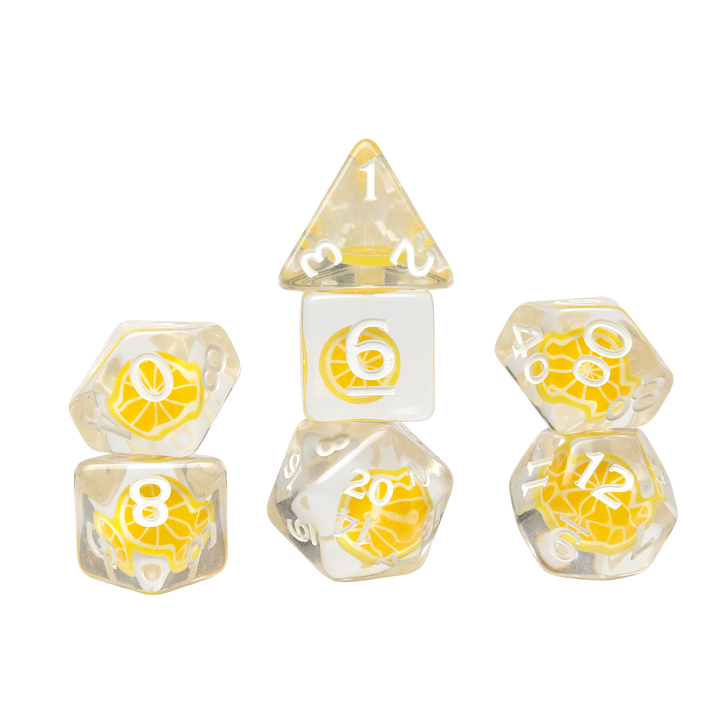 Fruit Slice Dice Set - Lemon (Sirius Dice)