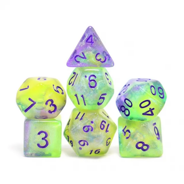 Luminescent Jellyfish RPG Dice Set (Foam Brain) (FBG2577)